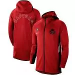 nike veste zipper hoodie nba toronto raptors red authentic